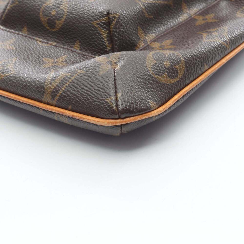 LOUIS VUITTON Authentic Brown Monogram Leather Pouch - Picture 6 of 12